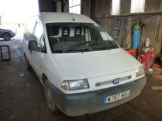2000 Fiat Scudo light commercial van. Reg No. W787 NEU. VIN ZFA22000012646835. 148,249 miles.