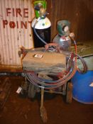 Oxy-acetylene cutter and bottle stand