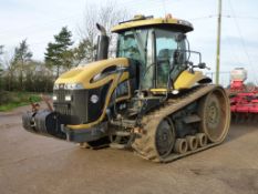 2014 Challenger MT765D crawler tractor with front mounted weights. Reg No. FX14 BVU. VIN DNCA1584.