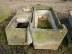 2 x 6ft concrete water trough