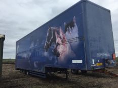 40ft double deck artic box trailer