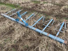 Rear mounted interrow hoe