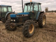 1995 Ford New Holland 7840SLE 4wd tractor. Reg No: N788 SAV Serial No: 9864B.