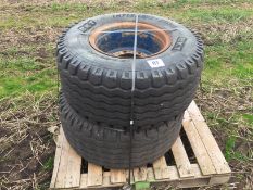 Pair 15/70-18 wheels and tyres