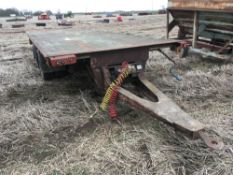 25ft Flat trailer with air brakes and air suspension