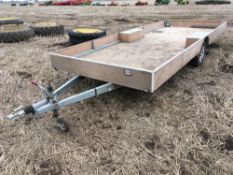 Single axle car trailer