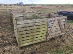 10 Wooden sweetcorn boxes