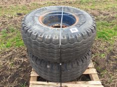 Pair 15/70-18 wheels and tyres