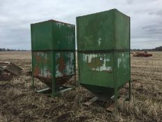 Pair 1 tonne tote bins