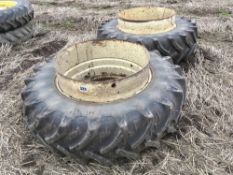 Pair 18.4R38 stocks dual wheels