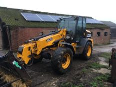 2011 JCB TM310 Articulated Loader, Reg: AY61 BWH, 3400 hrs, Matbro Headstock, c/w Pallet Forks,