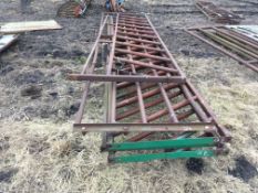 3 No 20' Cattle Feed Barriers,