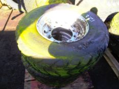 2 No. Wheels 10 Stud Rims & Trakmila 385 x 65 R22.