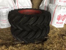 Pair Wheels Tyres 60.