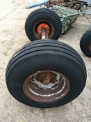 Axle with Wheels