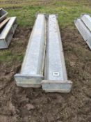 Sheep feeding troughs