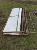 8ft race hurdles with guillotine gates x4
