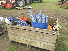 Electric fencing posts and wire