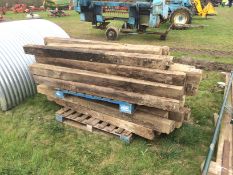 Quantity of cut sleeper posts