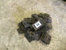 Packer roller scrapers