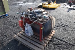 Homemade linkage mounted sprayer