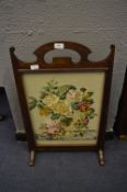 Oak Framed Tapestry Firescreen