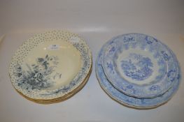 Collection of Blue and White Dinner Plates