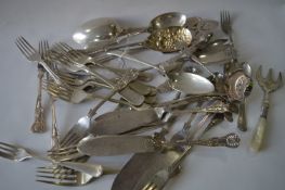 Tray of Plated Cutlery