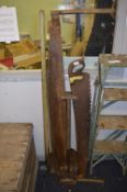 Vintage Gardening Tools, Malt Shovel, Saws, etc.