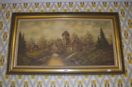 Gilt Framed Oil on Canvas 