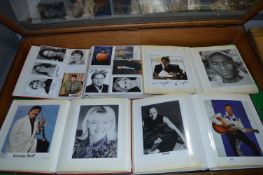 4 Albums of Autographs Film, TV and Music Stars