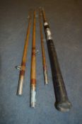 Cane Fishing Rod, Boat and Pier