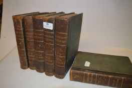 Six Leather Edge Harmsworth's Encyclopedias