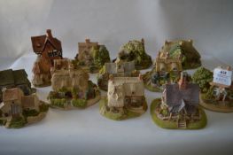 Thirteen Various Lilliput Lane Cottages