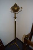 Victorian Brass Standard Oil Lamp