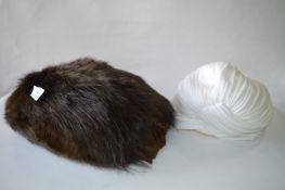 Fur Muff and a White Hat