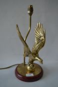 Brass Eagle Table Lamp