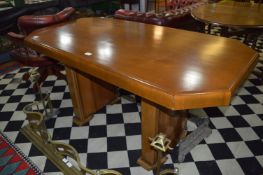 Walnut Veneered Art Deco Dining Table