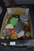 Box of Fishing Tackle, Fly Reels, Spinners, etc.