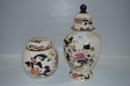 Two Masons Blue Mandalay Lidded Jars