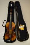 Violin in case with a Bow