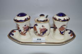 Masons Blue Mandalay Cruet Set