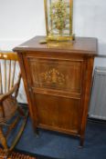 Edwardian Mahogany Inlaid Music Cabinet