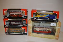 Five Box Omnibus Diecast Vehicles