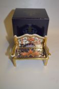 Royal Crown Derby Garden Bench