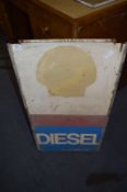 Shell Diesel Enameled Sign