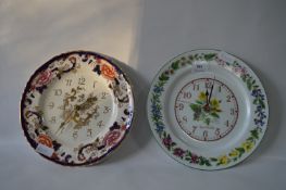 Two Royal Worcester Wall Clocks
