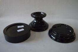 Set of Three Black Stand Bases