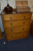 Four Height Oak Chest of Drawers