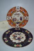 Masons Blue Mandalay and Red Mandalay Collectors Plates